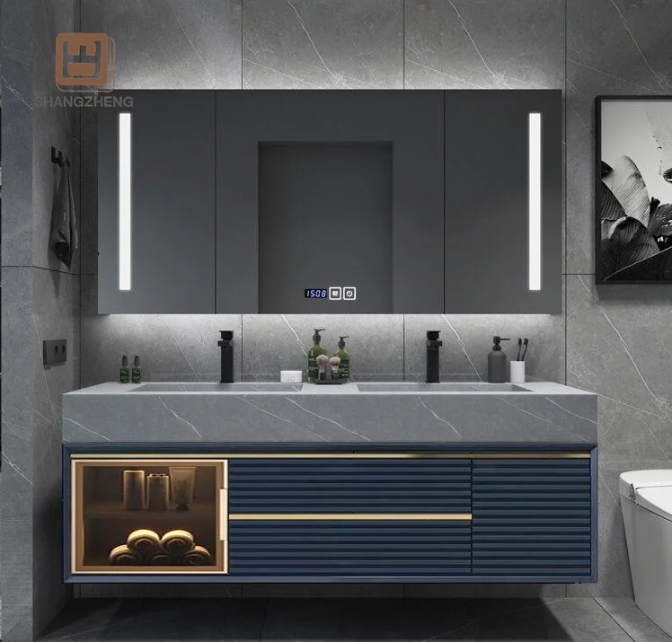 SZ High Quality Metal Floating Corner Shelves Wall Mounted Bathroom Organizer for Hotels and Apartments Bathroom Furniture
