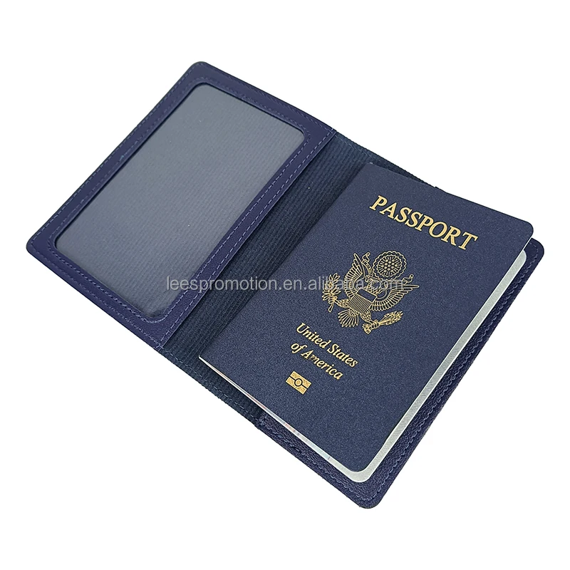 Stock Ready To Ship Leather Passport Case For Travel Passport Case Holder Document Organizer Case For Family