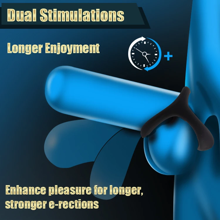 SEXBAY 2024 latest design for medical silicone Triangle Cock ring set Shark Massage delay ring elastic safe male sex toy