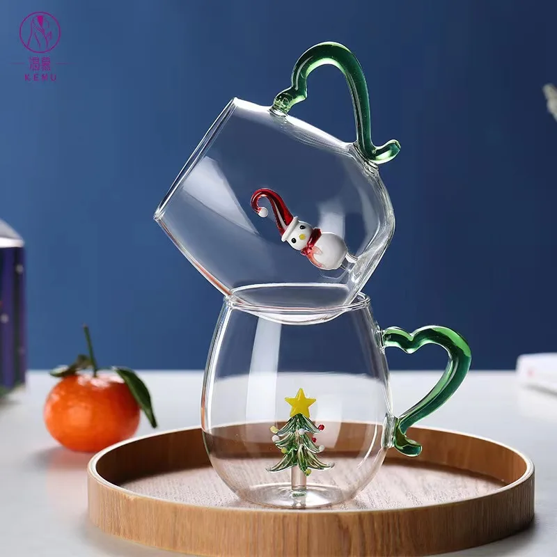 Оптовая продажа винтажная 3D креативная стеклянная чашка в форме животных на заказ