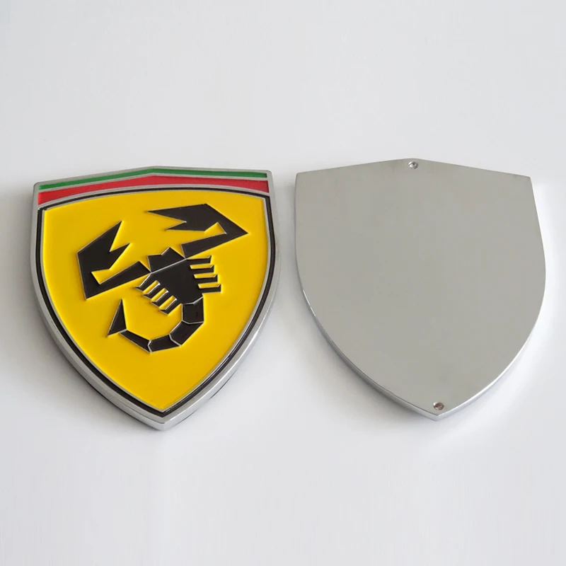 Promotion Custom Cheap Fashion Metal Logo Labels Car Zinc Alloy badge Scorpion Pattern Metal Label