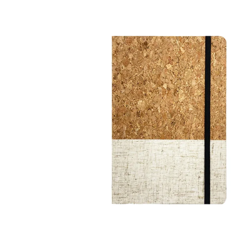 Wholesale Eco Friendly Journals Diary With Elastic Band Sustainable Cover A5 Cork Notebook