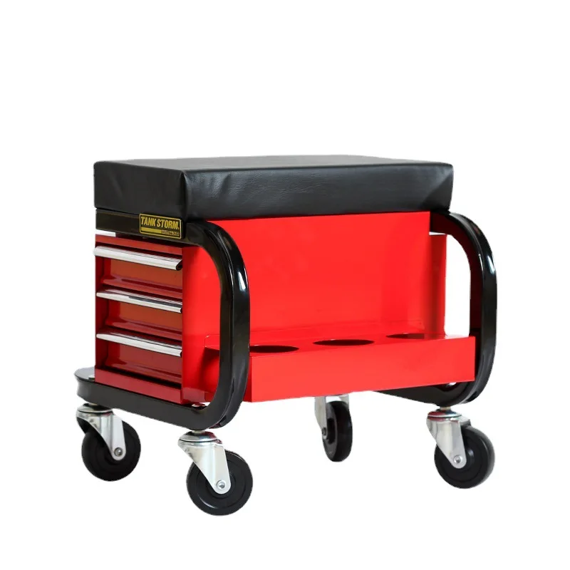 Professional car repair stool with drawers Car repair benches can make things easier for repair workers