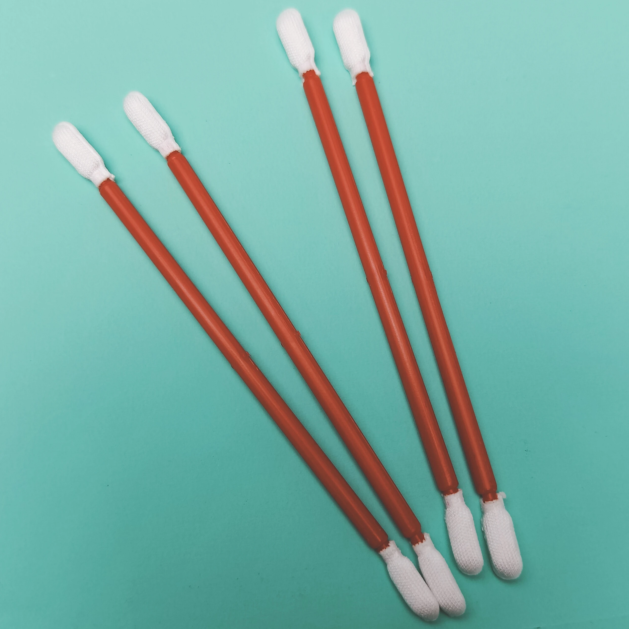Polyester Swabs Industrial Double Heads Flocked Tip Micro Cleanroom Polyester Swab