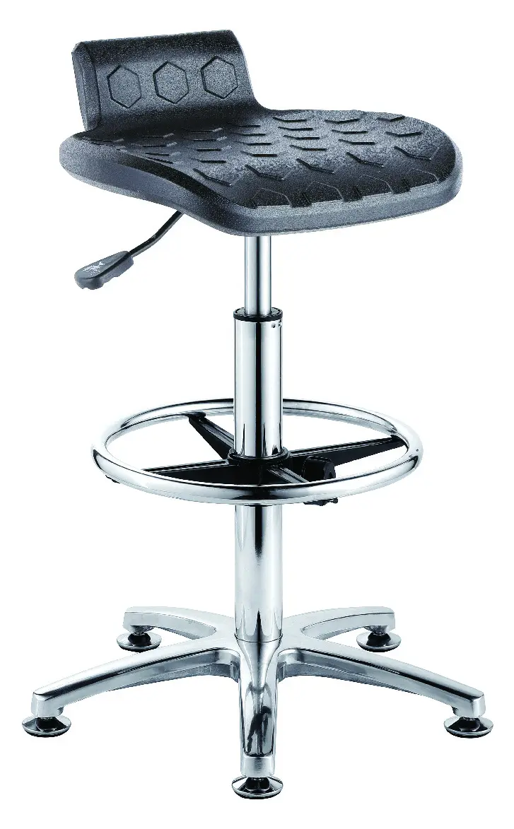 Ergonomic Contour Polyurethane Height Adjustable Lab & Factory Chair PU Anti-static Stool