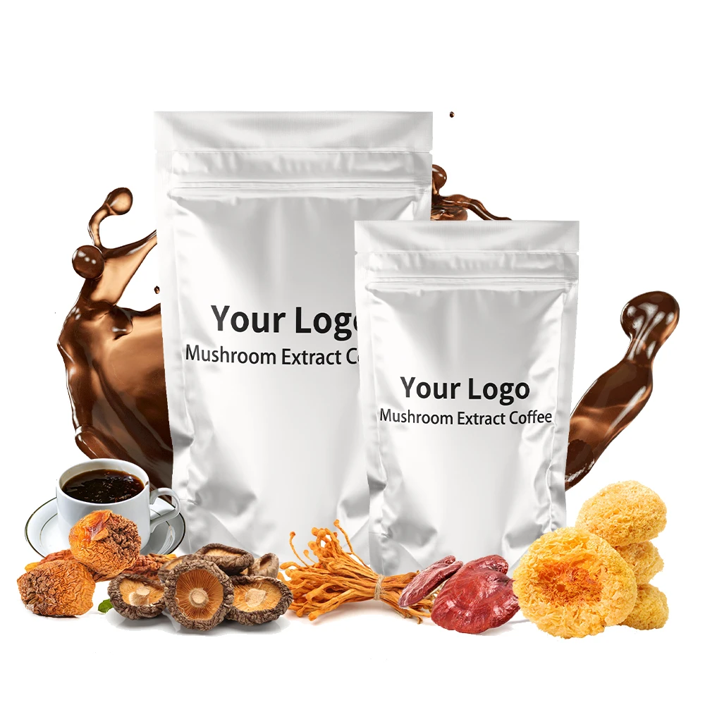 high quality full flavored arabica mushroom coffee with private label