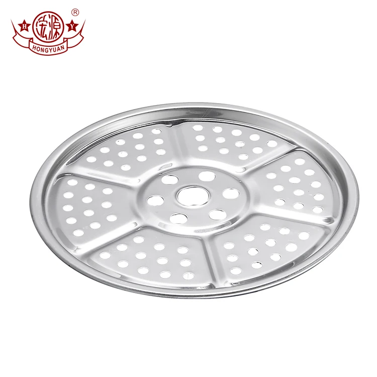 New style steaming fish dumpling dish stainless steel plate with hole