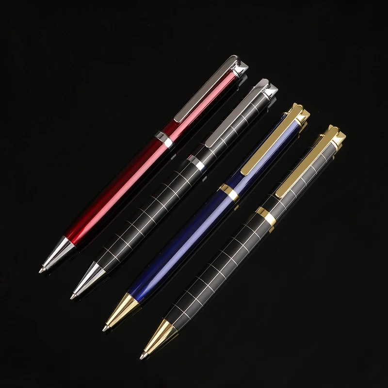 2024 Promotion Fashion Writing Pen Metal Ball Pen Personalized Logo with Replaceable Ballpoint Pen Refills