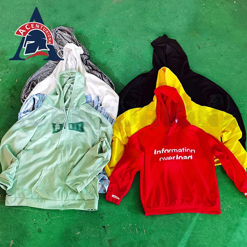 used men clothes pakaian bekas hoodie sweatshirt import second hand clothing bales hoodies from uk korea 45kg-50kg