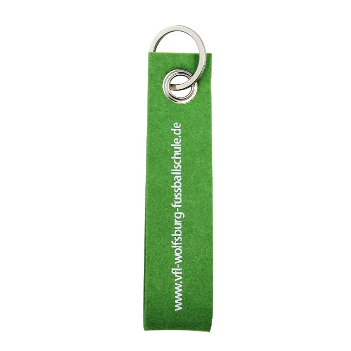 Custom Double-Sided Felt Embroidery Keychain for Keyholder Use Promotional Item