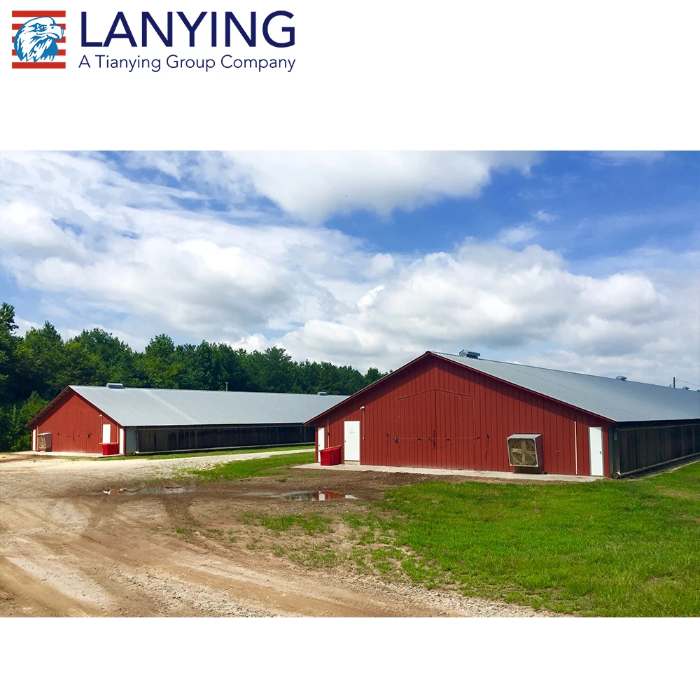 Птицефабричный дом изготовленный из стальной