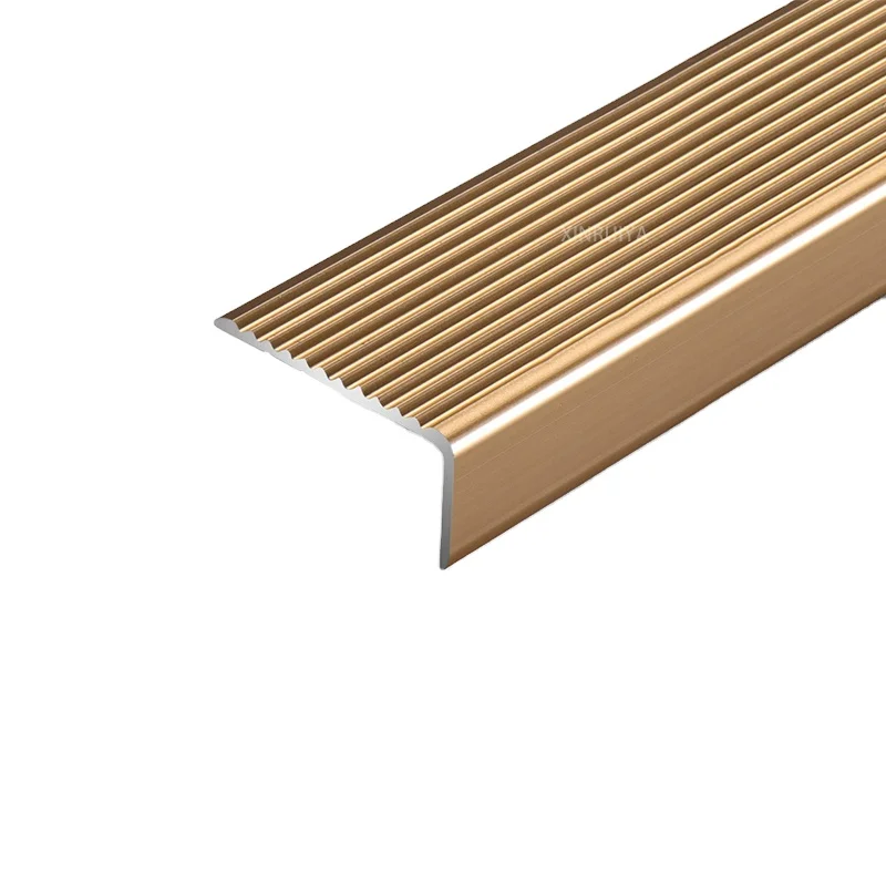 Алюминиевый амортизирующий нескользящий профиль, аксессуары для лестницы, наружные крышки для ступенек, алюминиевые крышки