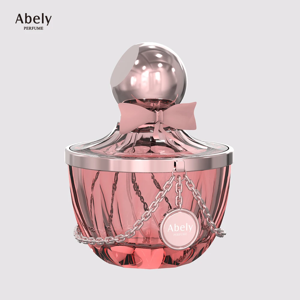 Abely 100ml Wholesale Luxury Color Empty Glass Perfume Bottle Round Spray Cap with Packing