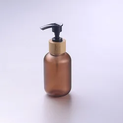 120ml in Stock supply Liquid Soap Round pet plastic amber dispenser pump bottle