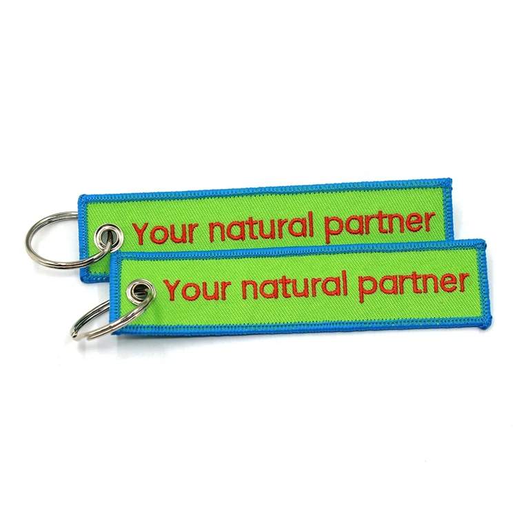 New Product Custom Keychain Promotion Embossed Leather Keychain Marketing Gifts