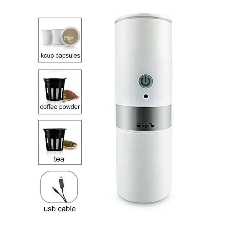 Electric Automatic Easy Expresso Coffee Machine Mini Usb Outdoor Travel Portable Coffee Makers