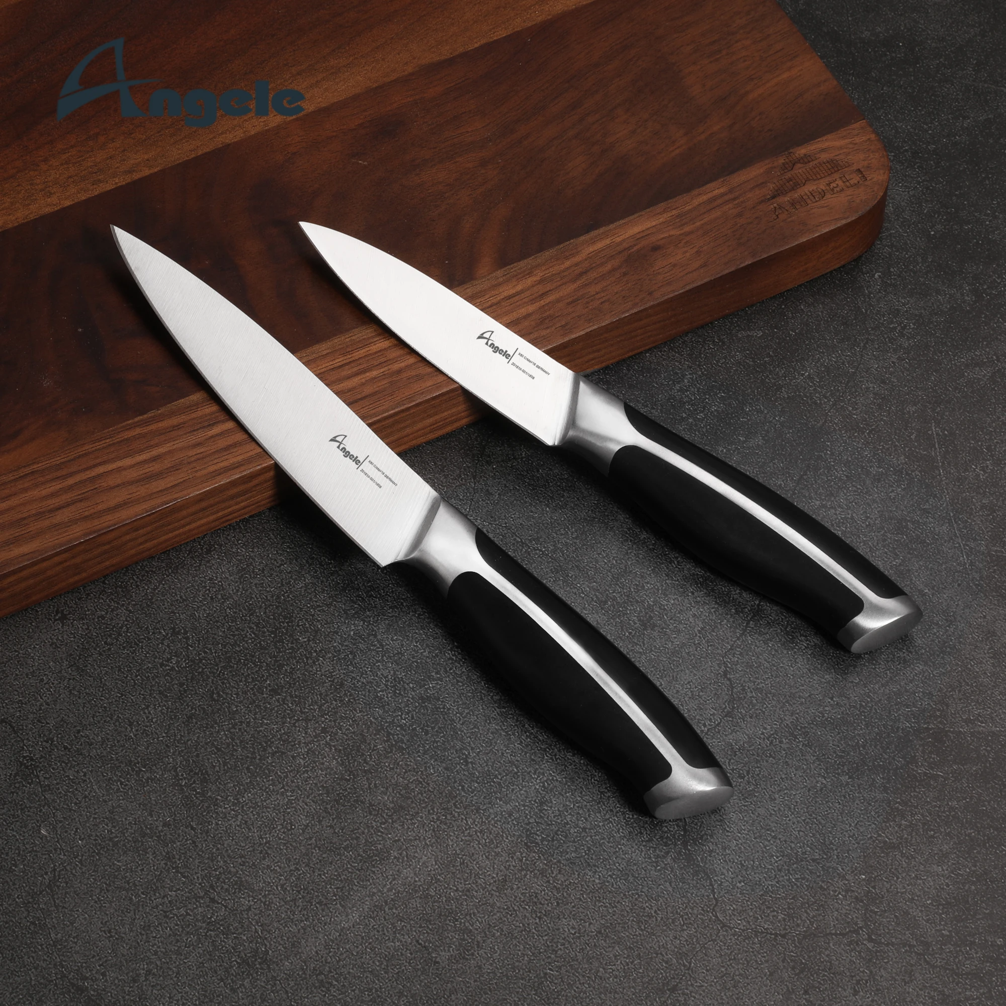 2023 Best Seller 3cr13 Blade ABS Handle Full Tang Stainless Steel  Knife Set with Knife Block