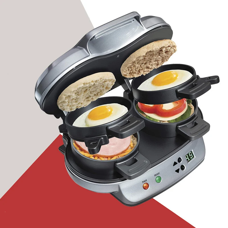 Multi Non-stick Plates Double Plate Hamburger Sandwich Maker Smart Mini Detachable Egg Breakfast Sandwich Makers