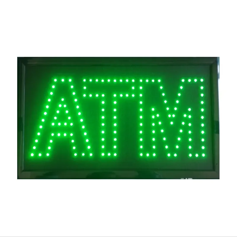 Производители светодиодных рекламных бизнес-знаков 19*10 дюймов ATM надпись Счастливого Рождества светодиодные буквы Открытые Знаки фабрика