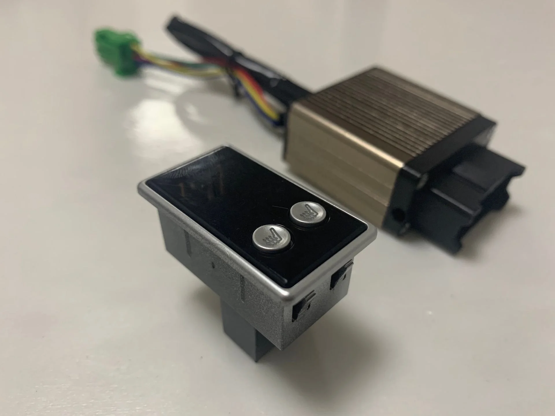 Universal 5 Speed Digital Display Square Switch setting Carbon fiber car seat heater