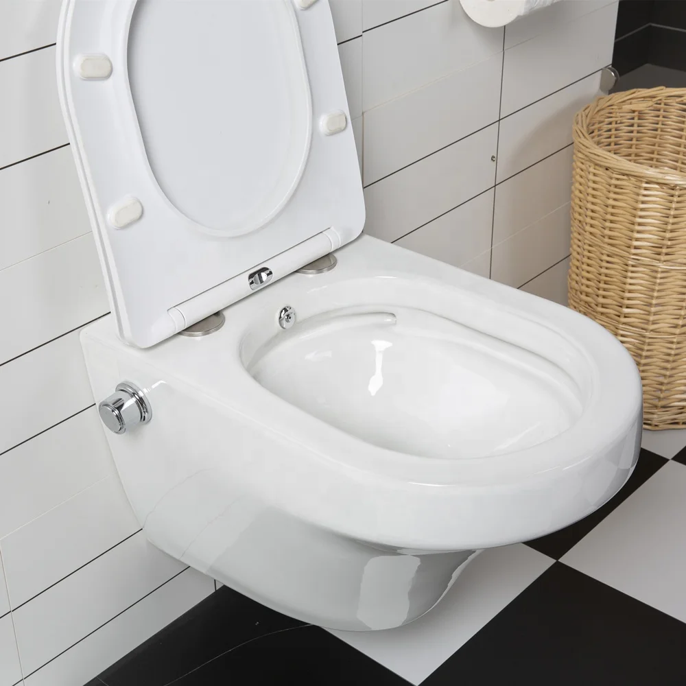 Modern CE Rimless Bathroom Ceramic Toilette Sanitary Ware Toilets Wall Hung Mounted Chinese Wc Suspendu Toilet Bowl
