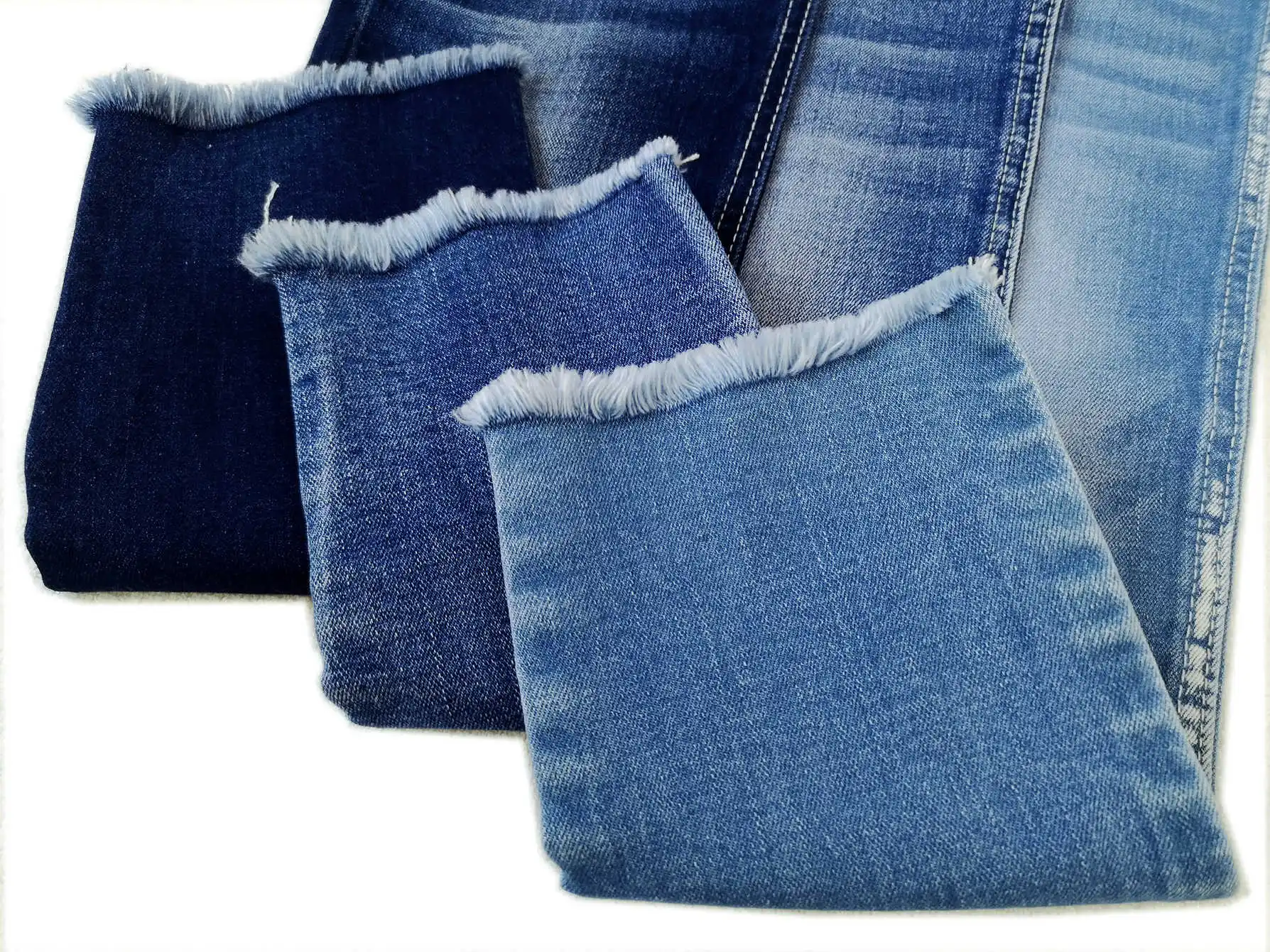 CK1586 Cotton polyester spandex soft TR stretch denim fabric at competitive price