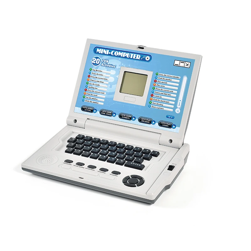 20 functions early education learning machine toy laptop kid English alphabets numbers teaching multi-functional mini computer