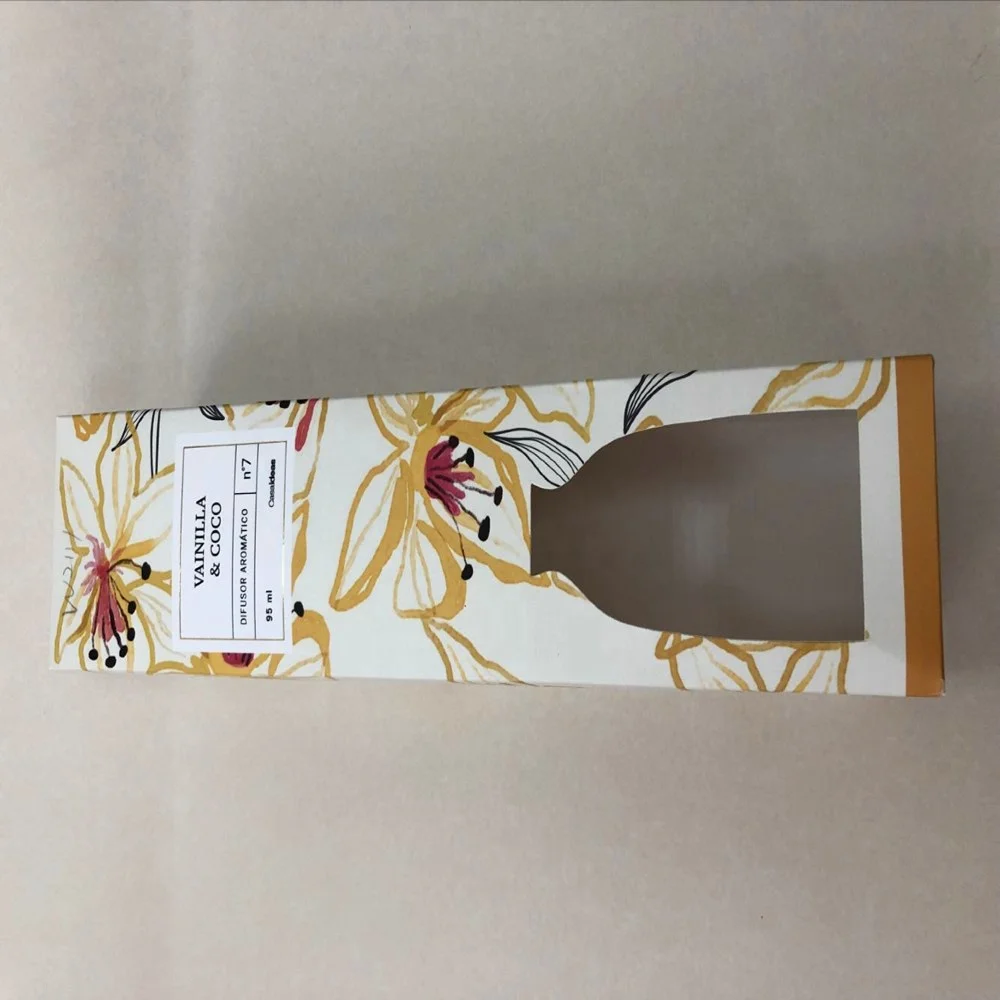 Custom spot uv cosmetics packaging folding cardboard  box/perfume package box
