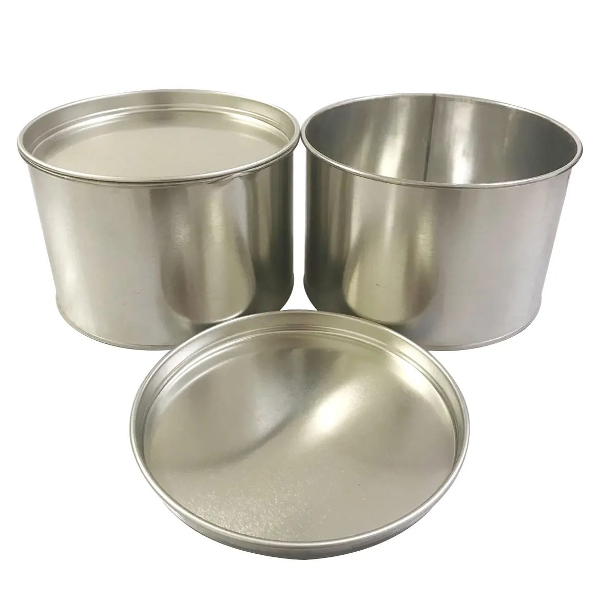 
2L liter round metal tin can with lever lid ,metal bucket packing putty car body filler and ink 