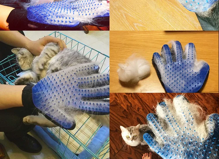 Оптовая продажа от фабрики Guantes de mascotas Pet Spa-салфетки для купания перчатки чистки собак перчатка удаления шерсти домашних животных