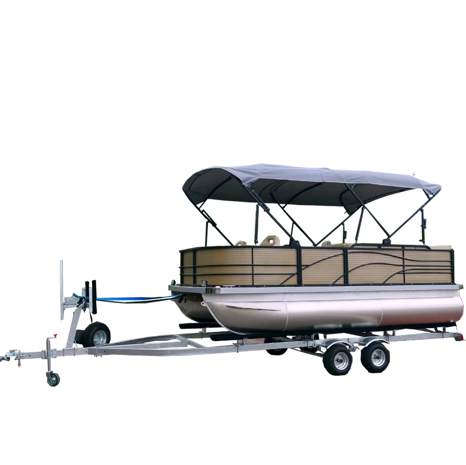 24ft yacht pantoon boat for sale water taxi passenger boat 12 passagers aluminum boat from Isure marine