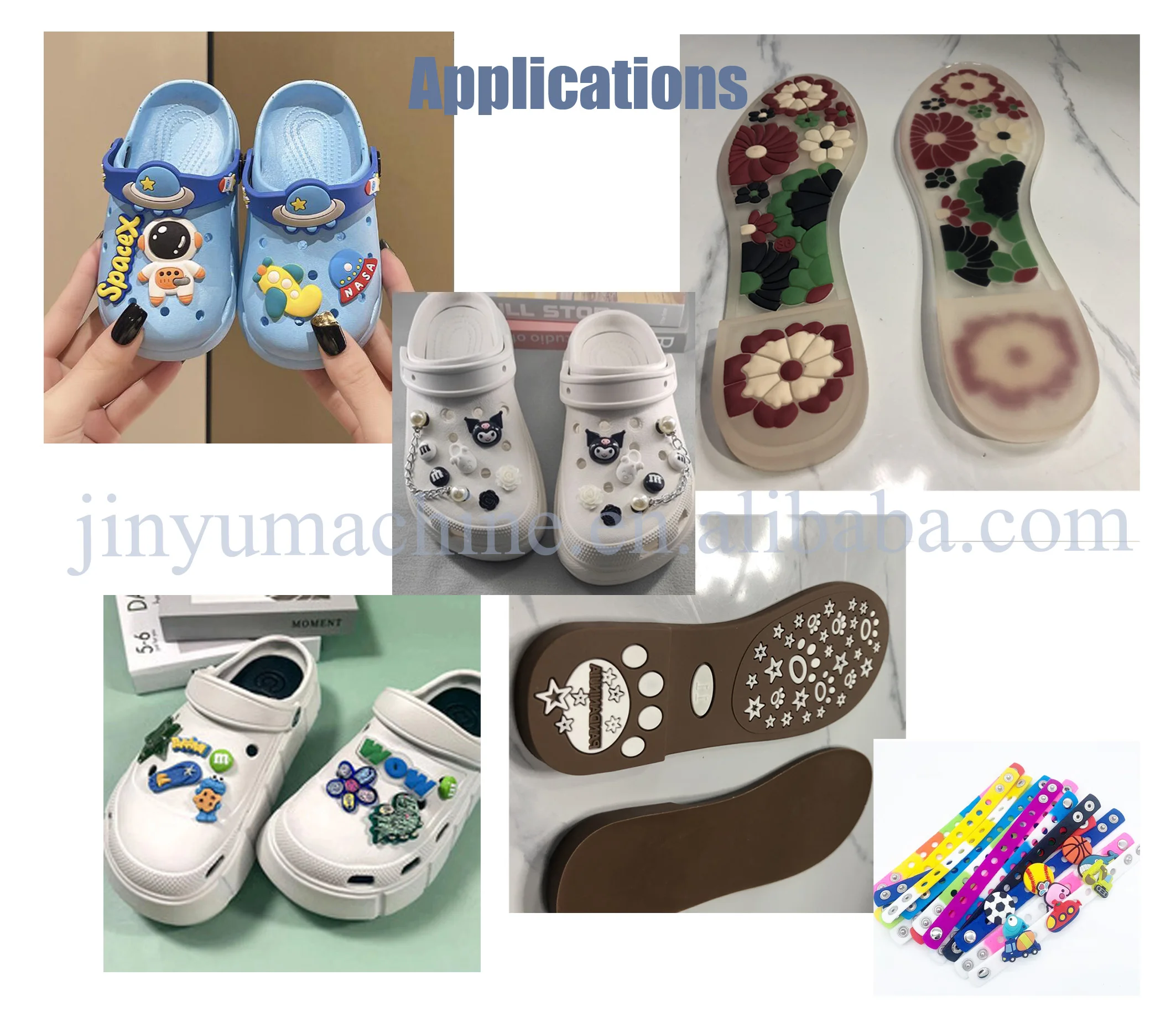 Automatic Sandal Shoe Side Sole Pressing Stitching Machine Slipper Making Machine Crocs Charms Making Machine
