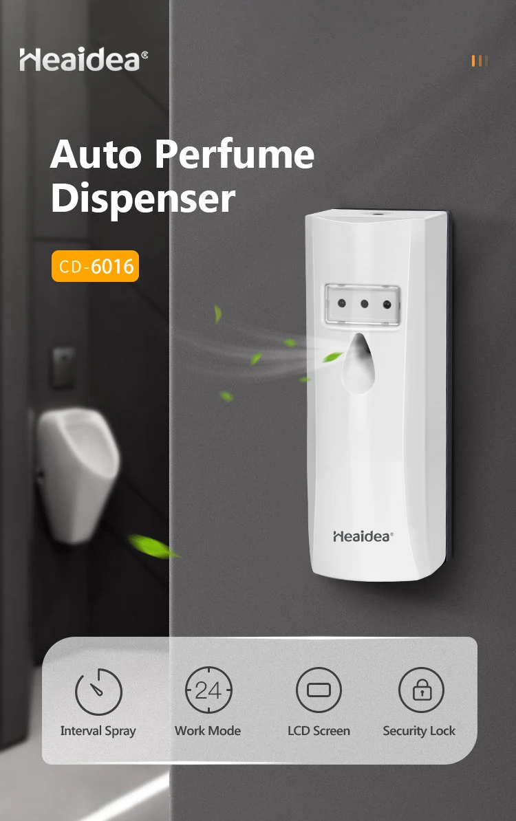 Heaidea bathroom toilet wall mounted remote control smart perfume dispenser automatic air freshener dispenser