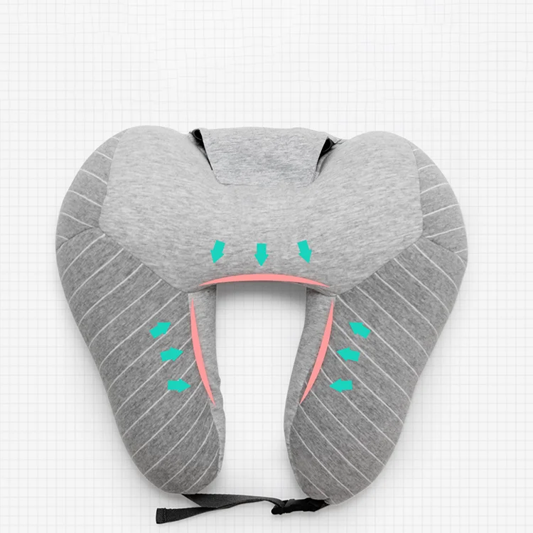 Travel Pillow Microbeads Filler U Shaped Neck Pillow with Eyemask Headrest High Quality Pillow