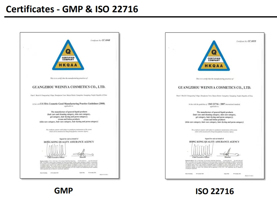 GMP ISO 22716 speedy black hair shampoo sachet packing 5 minutes hair colorant