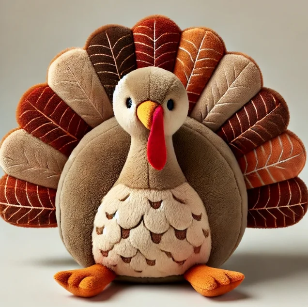 Thanksgiving turkey plush toy custom festival gift toy funny chick stuffed toy