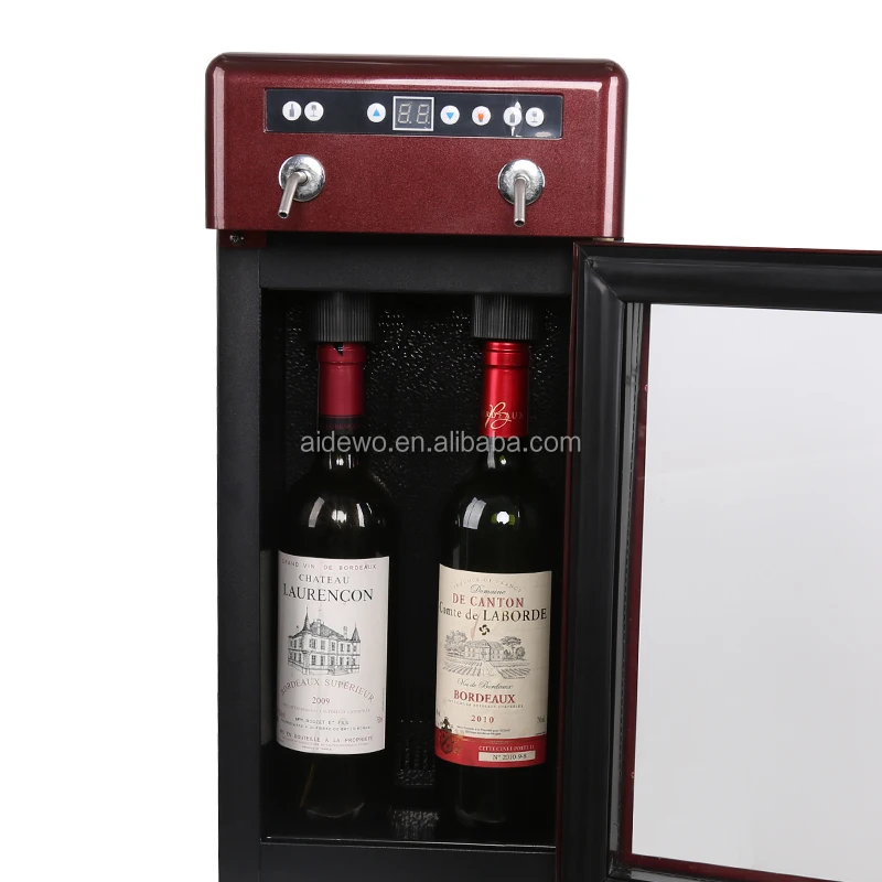 220V Wine Dispenser With Compressor Refrigerator Automatic Compressor 2 Bottles Wine Dispenser