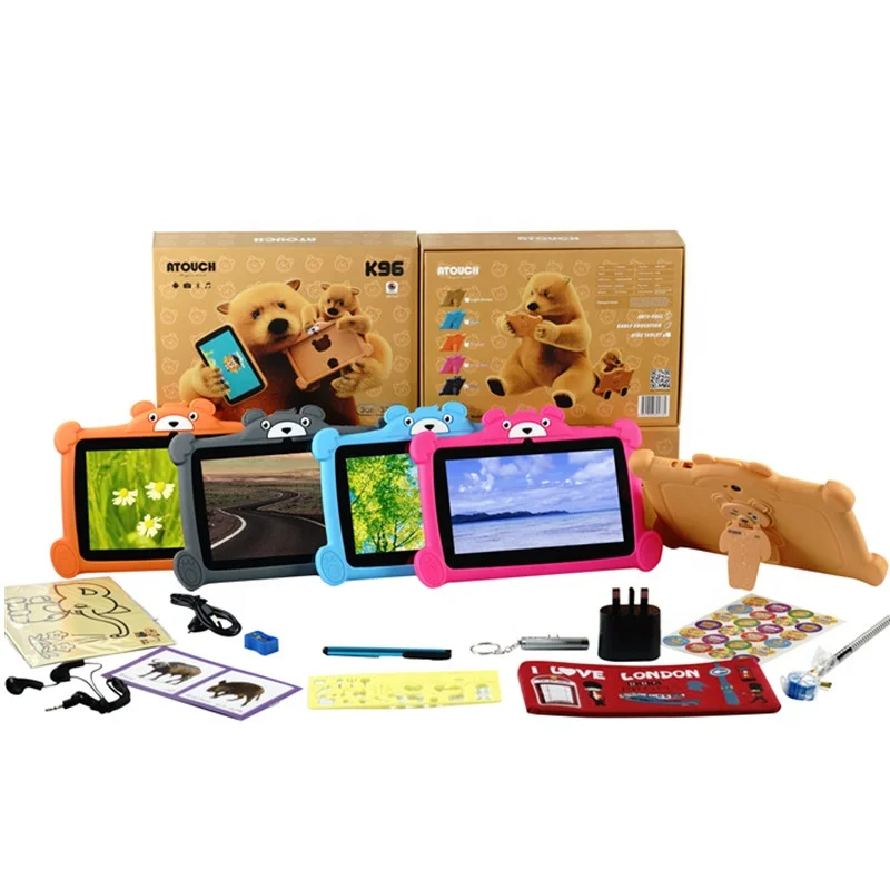 Android 10 7 inch learning kids educational tablet  pc in stock tablet with WiFi camera games 3GB 32GB storage