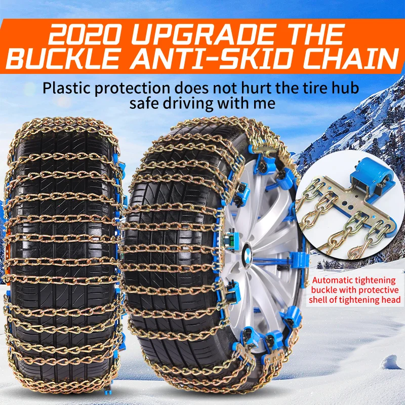 
2021 Hot Sell Snow Anti-skid Chains High-quality alloy steel snow tire chains 