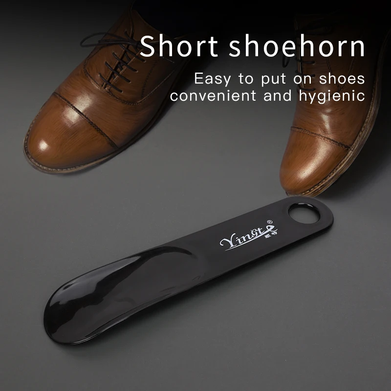 Factory Wholesale Custom Logo Lazy Shoe Helper Small Plastic Shoe Horn