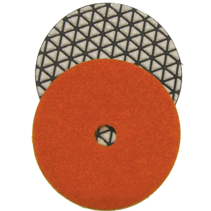 2024 Hot Selling 4 Inch 3 Step Wet/Dry Use Diamond Polishing Pads for Concrete/Marble/Granite/Stone