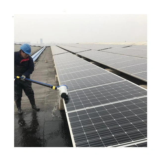 3.6M Long Solar Panel Cleaning Machine Rotating Brush Equipment with Water