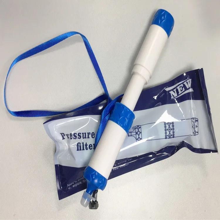 Survival Pressure Water Filter Straw Replaceable Part  For Outdoor Camping Hiking  Emergency Direct Drink  Water Purifier