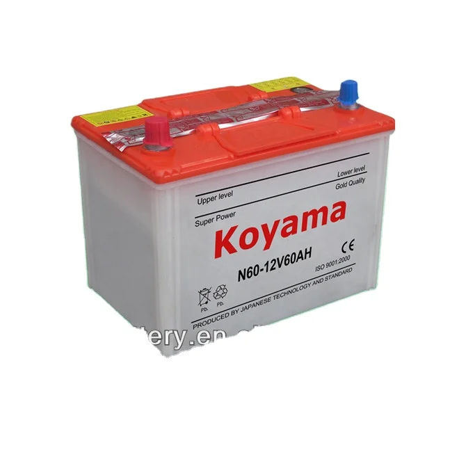  12V60AH автомобильный аккумулятор сухое заряжение N50Z-60Ah12V автомобильного