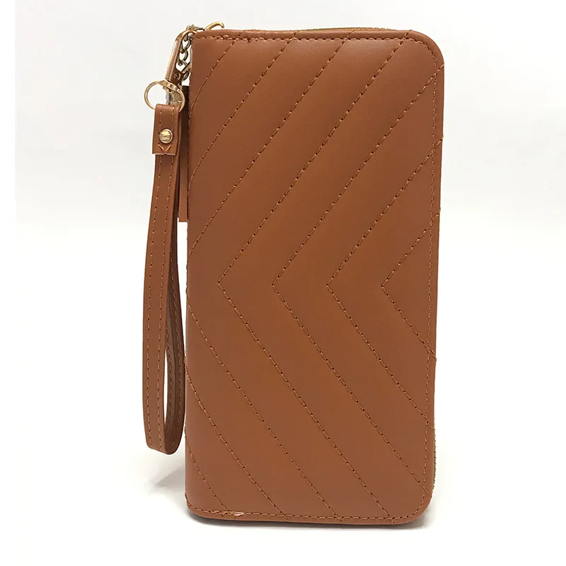 RU Long wallet fashion alligator pu leather phone wallet letter  clutch purse
