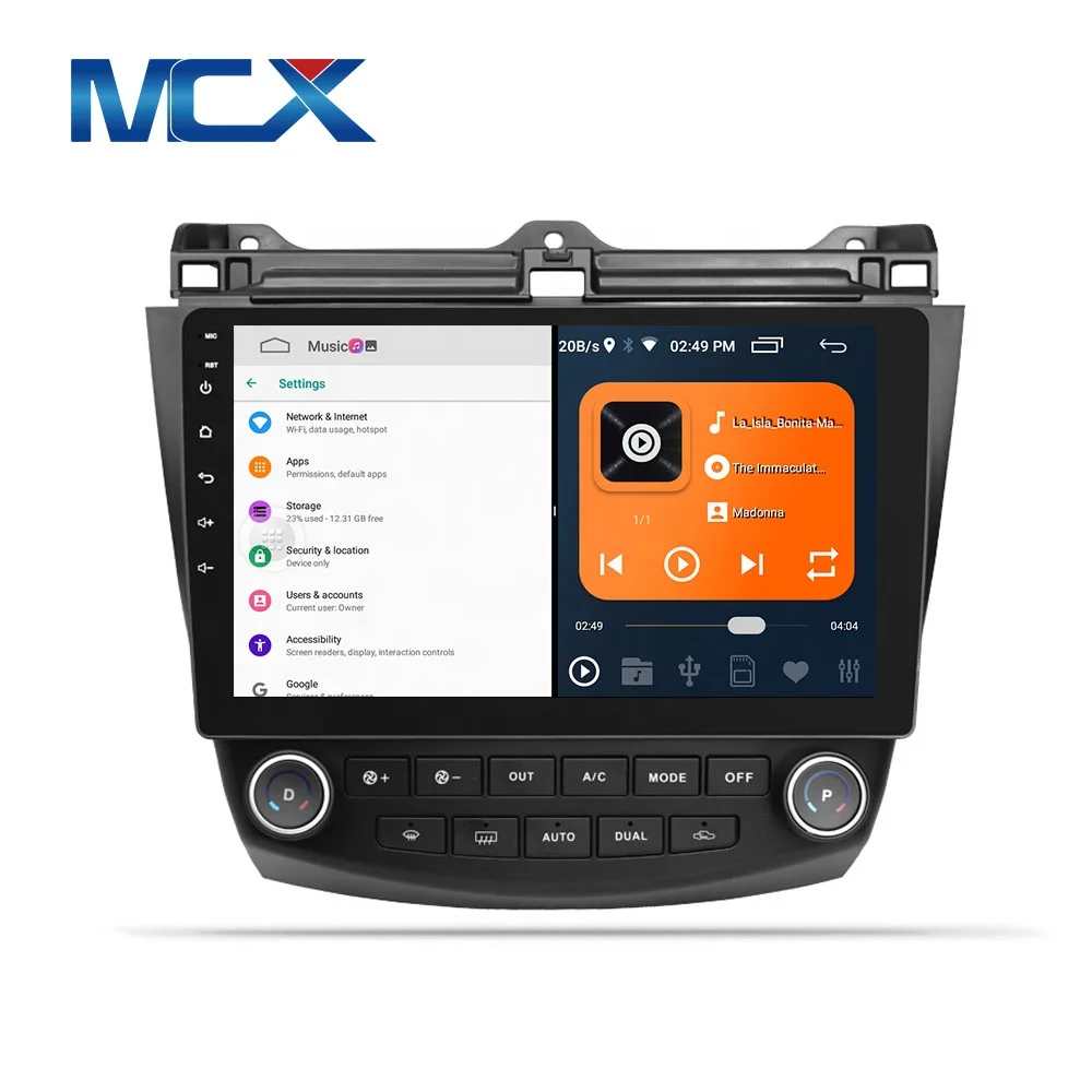 MCX 10 inch New Model For Honda Accord 7 2003-2007 Android 10.0 System GPS Combination Car Radio Video DVD Player navigation S