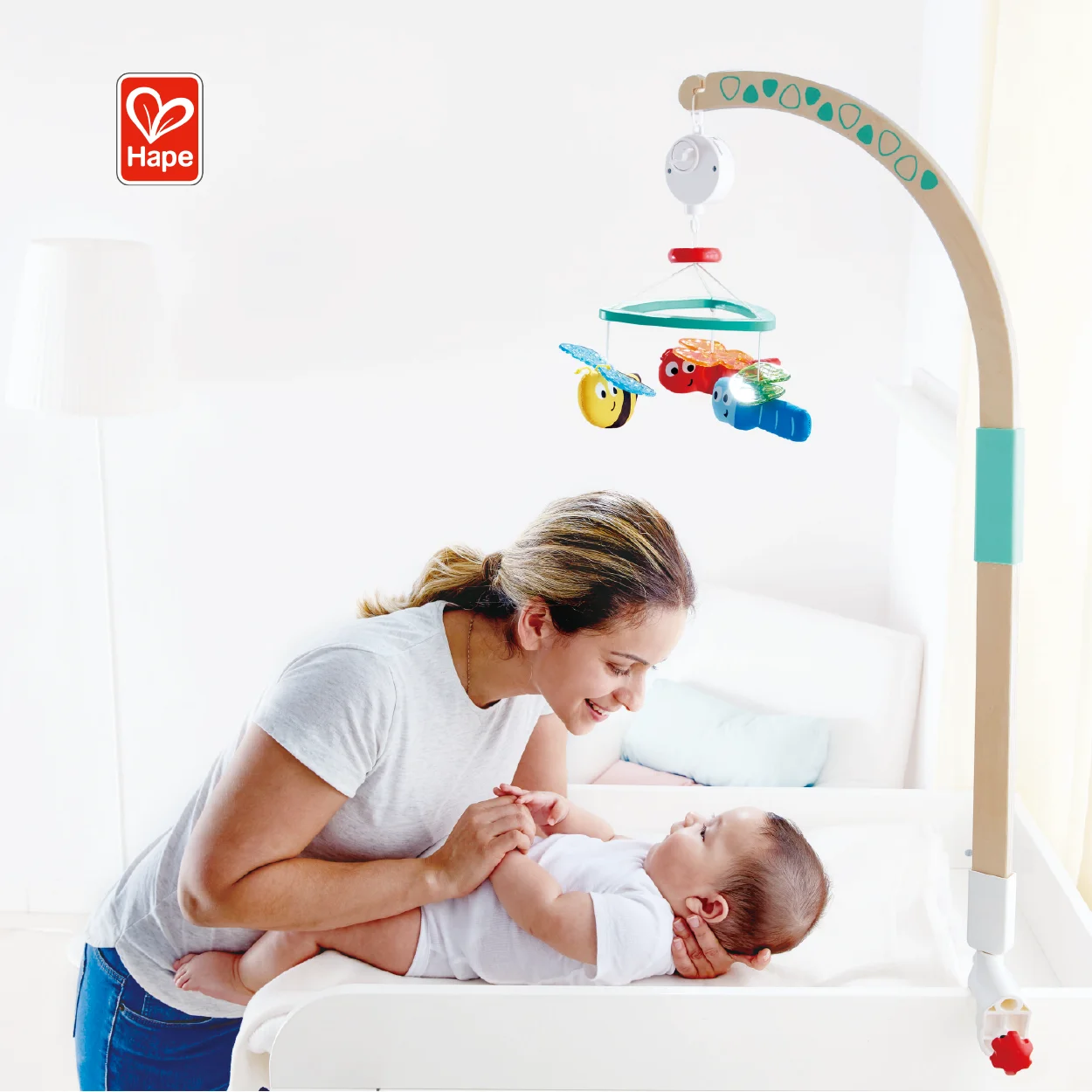 High Quality No Battery Required Toy Music Box  Colorful Turns Mobile