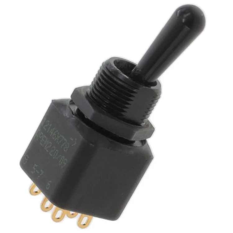 IP67 waterproof CECC approval actuator nut black toggle switch 12146X778