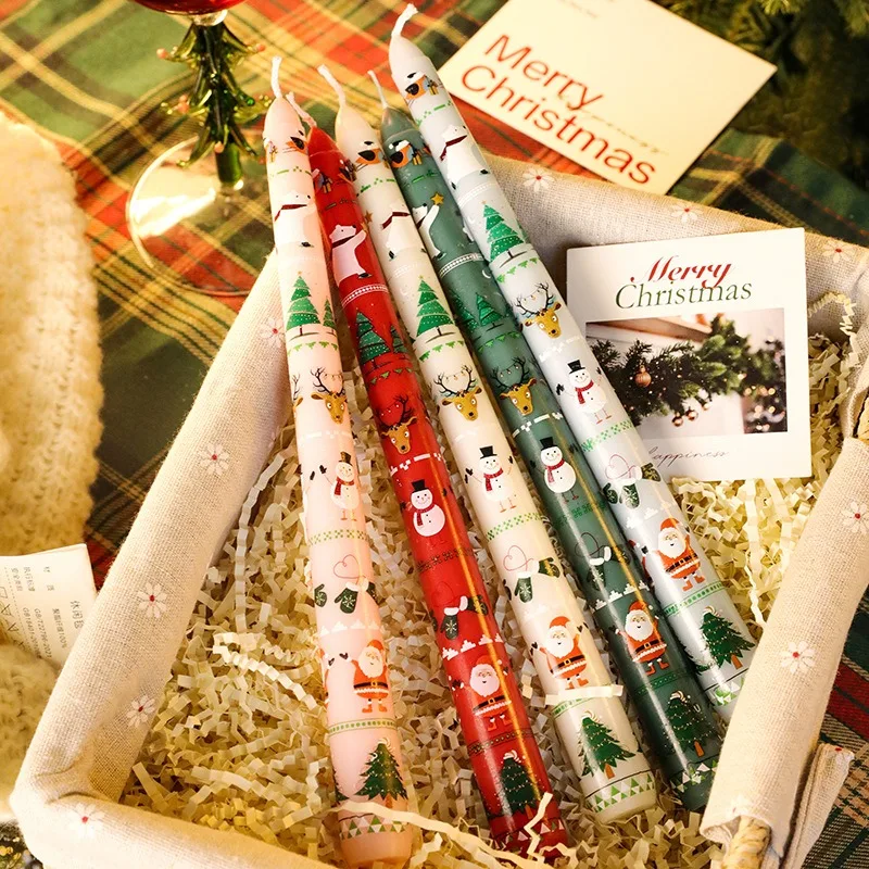 Candle vendors wholesale home decoration Christmas cheap colorful candles