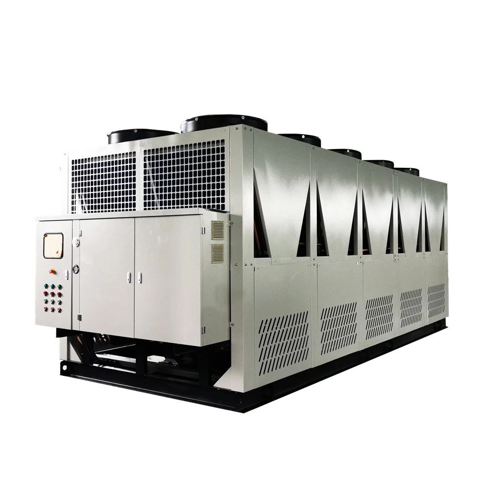 High Effective 100 Ton 150 Ton Capacity Screw Compressor Air Cooled Screw Chiller For Injection Molding Extrusion Machine